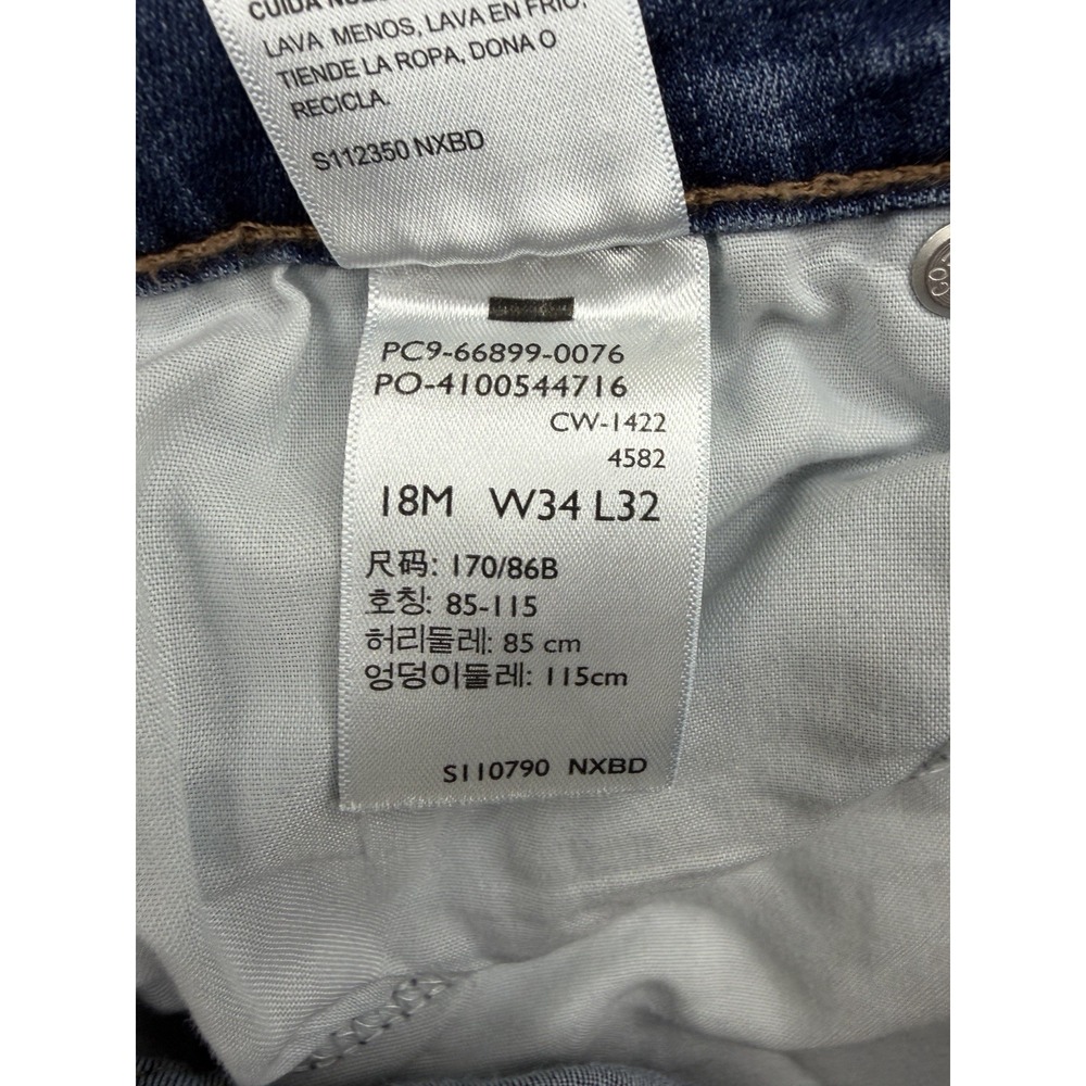 Denizen from Levis Mid-Rise Bootcut Jeans Medium Wash Size 34x32 Measured 36x30 - Picture 6 of 11